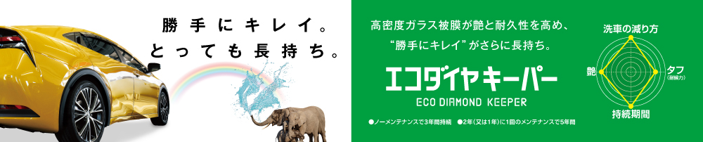 雨　洗車　キレイ　エコダイヤキーパー　カーコーティング